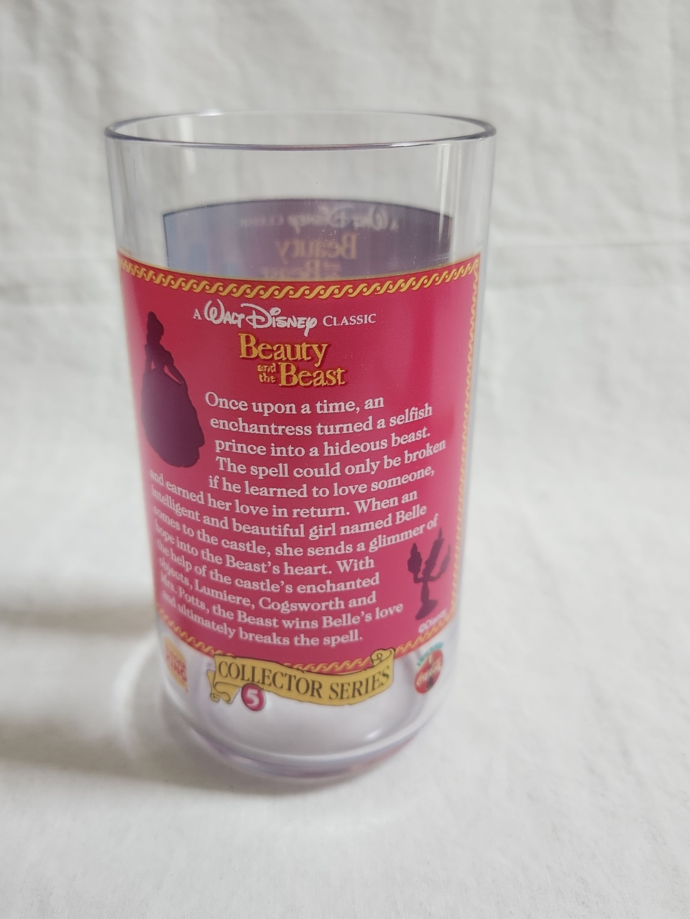 Disney Beauty and the Beast Pink Collector Glass - Picture 9 of 12